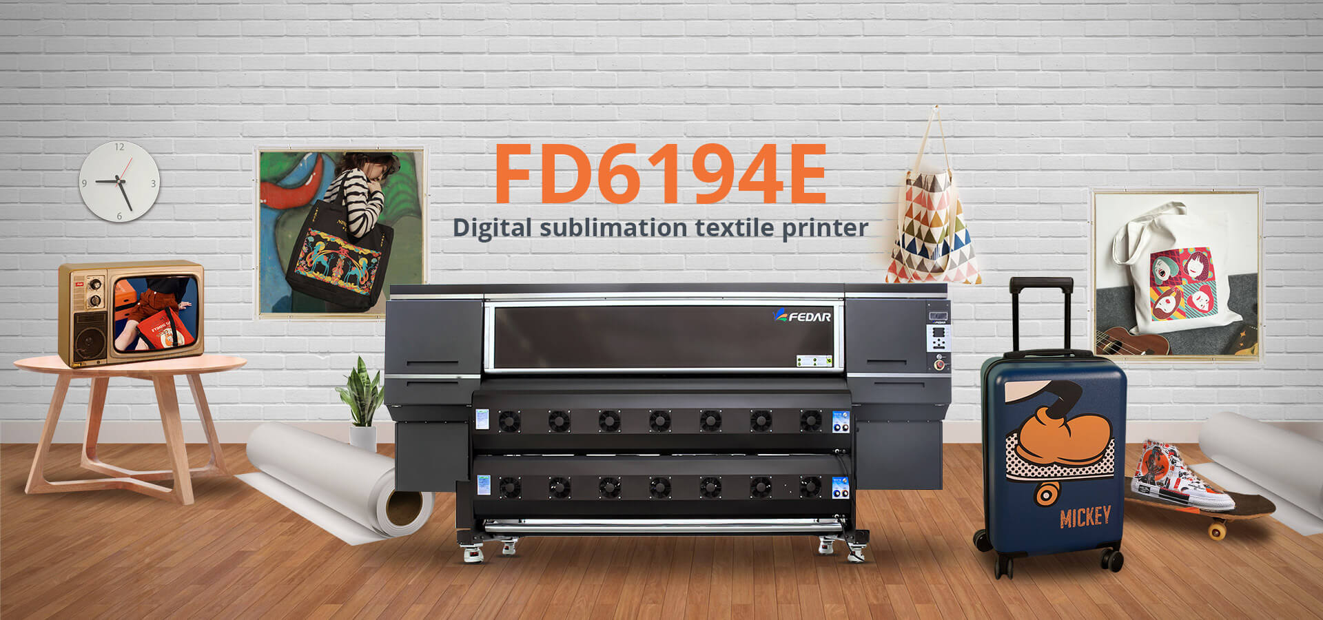 Fedar Dye Sublimation Textile Printer FD6194E