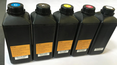 Using original UV ink, weak